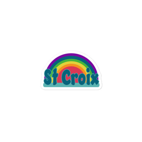 St Croix Rainbow 4x4 Bubble-free sticker
