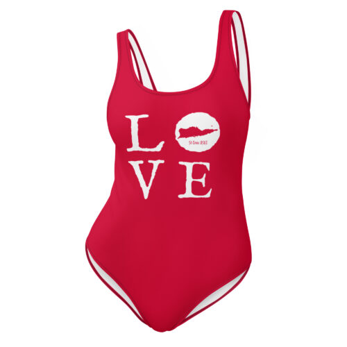 LOVE St Croix Red One-Piece Swimsuit