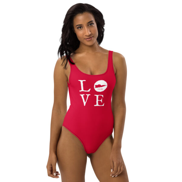LOVE St Croix Red One-Piece Swimsuit - Image 3