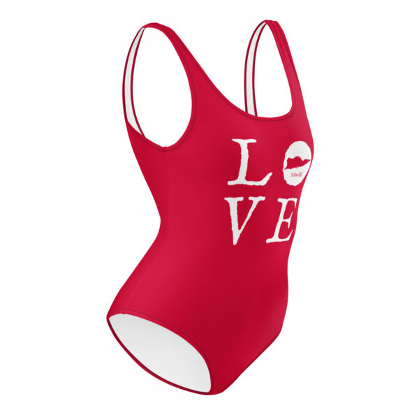 LOVE St Croix Red One-Piece Swimsuit - Image 5
