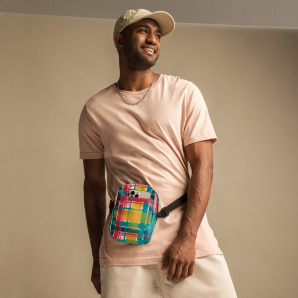 USVI Madras Inspired St Croix Utility crossbody bag - Image 7