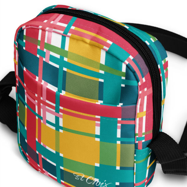 USVI Madras Inspired St Croix Utility crossbody bag - Image 5