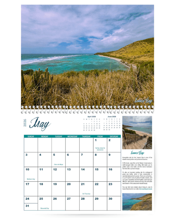 2026 St Croix Photo Calendar May