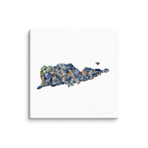 Chaney St Croix Island Silhouette Canvas