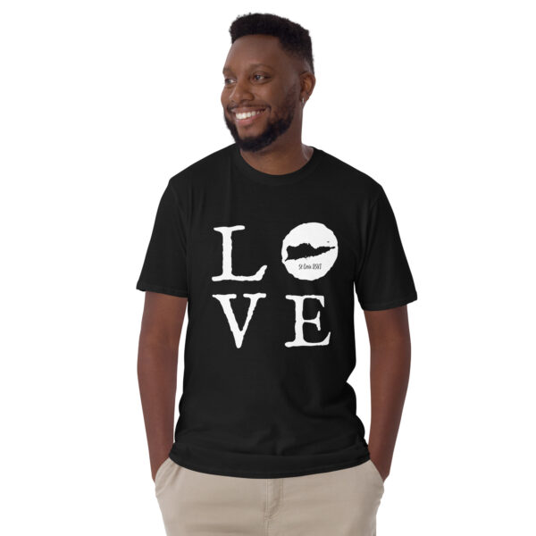 St Croix LOVE Short-Sleeve Unisex T-Shirt - Image 2