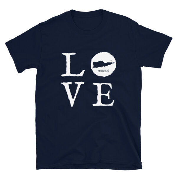 St Croix LOVE Short-Sleeve Unisex T-Shirt - Image 6